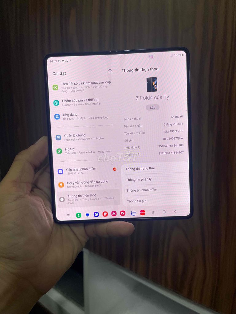 Samsung Galaxy Z Fold4 256GB Đen. Mua bán Điện thoại tại Quận Gò Vấp Tp Hồ Chí Minh được đăng bởi Duy Anh hình 1
