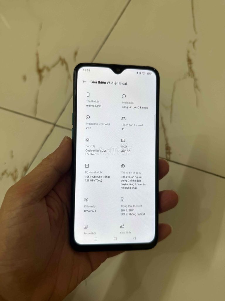Bán Realme5 pro Snap712 Ram4/128 zin xấu. Mua bán Điện thoại tại Quận Hà Đông Hà Nội được đăng bởi Mạnh Mobile hình 1