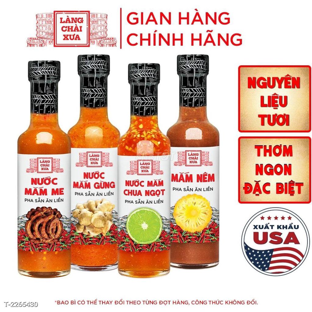 COMBO 4 VỊ nước chấm pha sẵn Làng Chài Xưa. Mua bán Đồ ăn, thực phẩm và các loại khác tại Quận 3 Tp Hồ Chí Minh được đăng bởi Siêu thị Anh Tú 88 hình 1