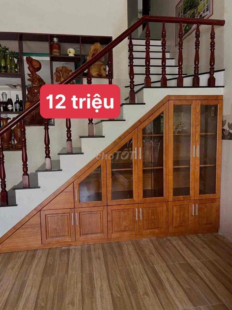 Tủ kệ gầm cầu thang gỗ sồi Lâm Phát Hiện đại. Mua bán Tủ, kệ gia đình tại Quận 12 Tp Hồ Chí Minh được đăng bởi XƯỞNG GỖ LÂM PHÁT hình 1