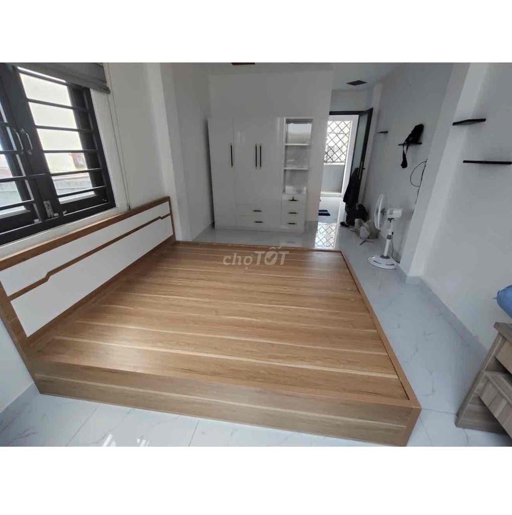 Giường ngủ Gỗ MDF Vàng gỗ 2m x 1m6. Mua bán Giường, chăn ga gối nệm tại Thành phố Thủ Dầu Một Bình Dương được đăng bởi hạnh hình 1