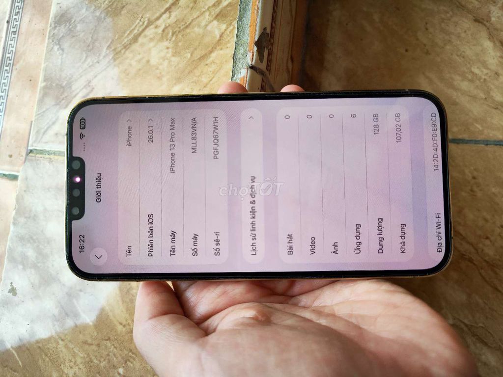 iPhone 13 Pro Max 128GB Vàng VN/A mới keng 98%. Mua bán Điện thoại tại Huyện Thuỷ Nguyên Hải Phòng được đăng bởi Nguyễn Thuyết hình 1