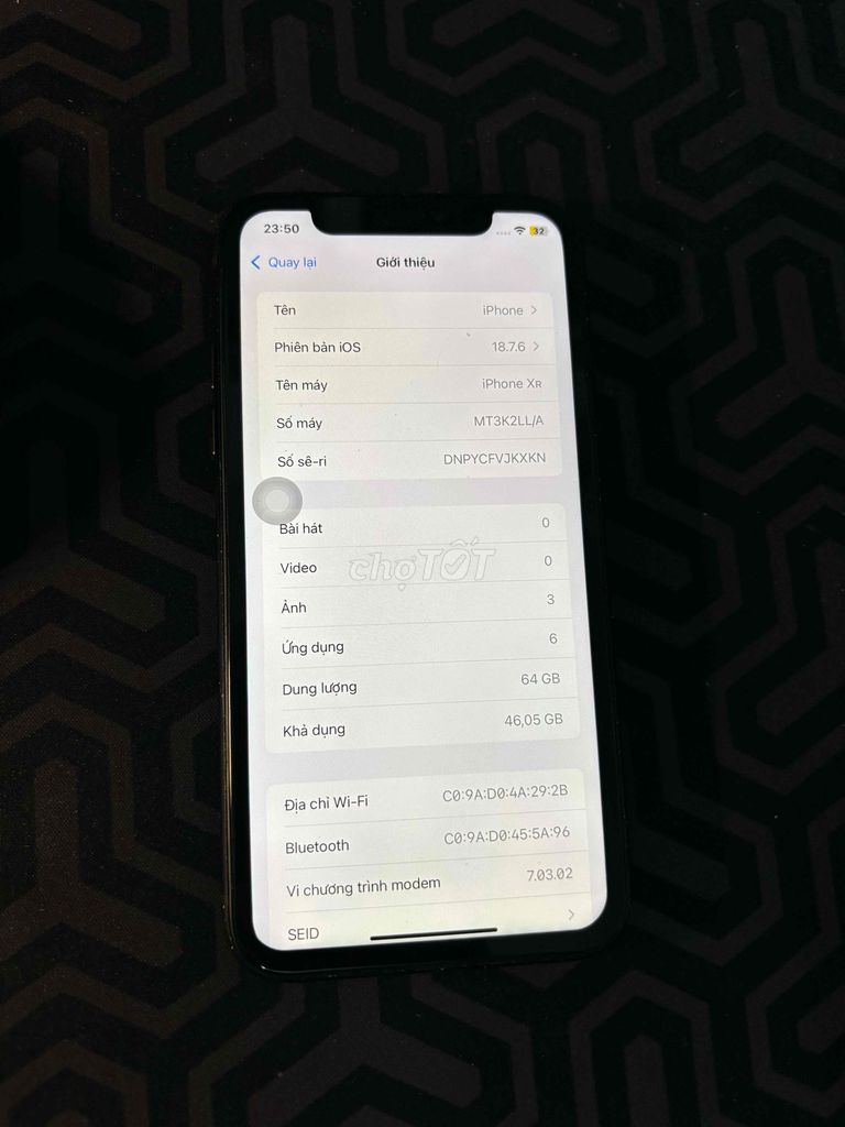 Apple iPhone XR 64GB Đen. Mua bán Điện thoại tại Quận Nam Từ Liêm Hà Nội được đăng bởi huy hoang hình 1
