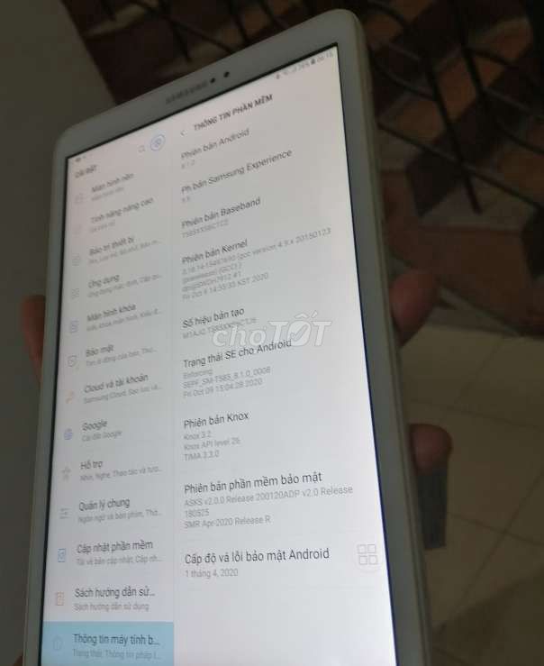 Galaxy tab a6 màu trắng 10.1 Android 8 bao xài