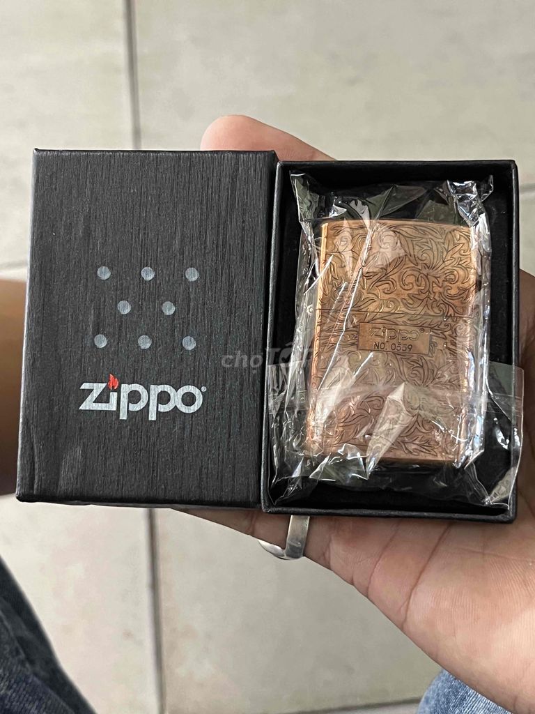 Zippo đồng đỏ copper armor2024 fullbox chưa sd