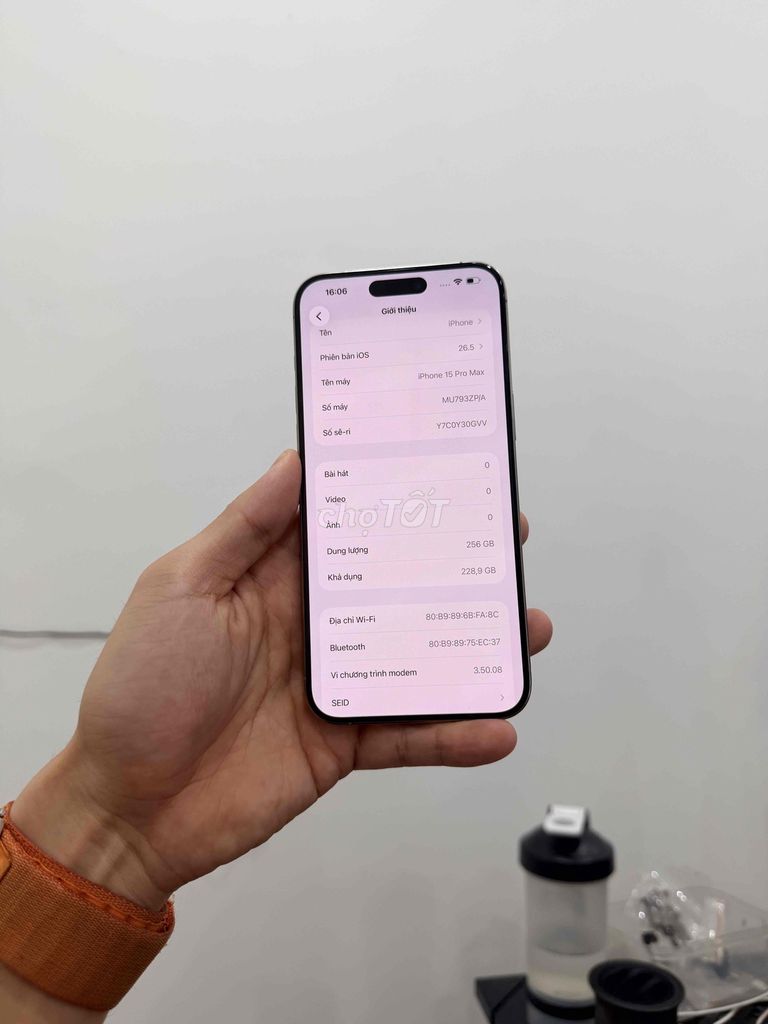 iPhone 15 Pro Max 256GB Titan tự nhiên. Mua bán Điện thoại tại Quận Cầu Giấy Hà Nội được đăng bởi TicoSmartphone hình 1