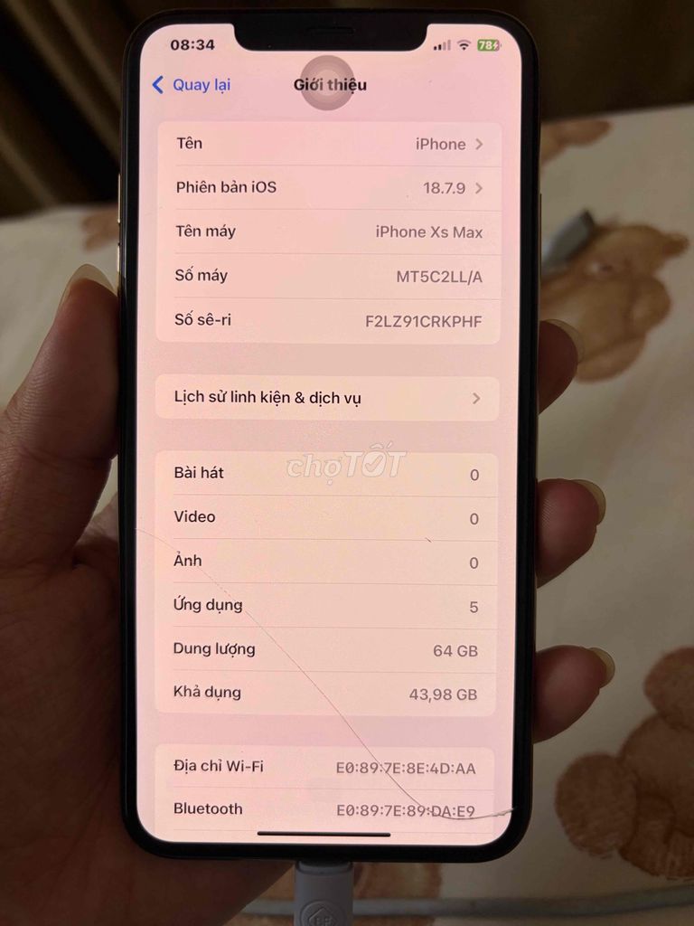 iPhone XS Max 64GB Vàng Đã sử dụng. Mua bán Điện thoại tại Thị xã Từ Sơn Bắc Ninh được đăng bởi Đăng Lê hình 1