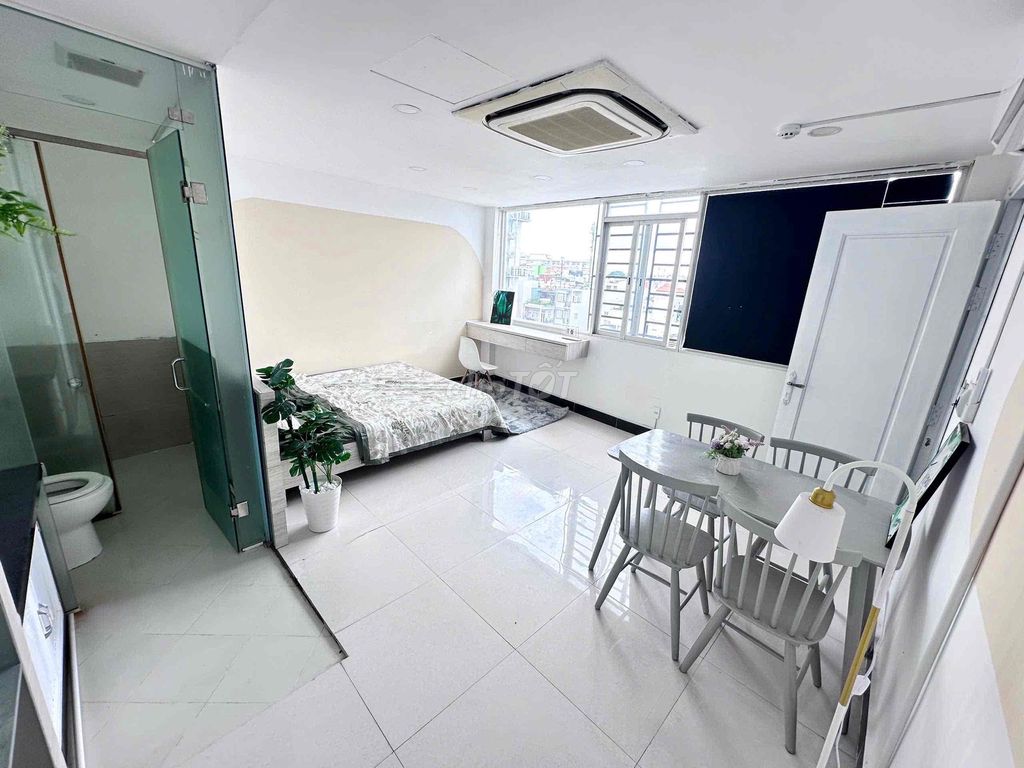CHO THUÊ STUDIO FULL NT- CỬA SỔ TRỜI HỨNG SÁNG - GẦN CV HOÀNG VĂN THỤ