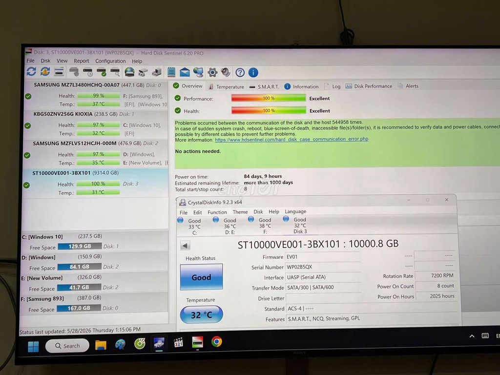 Ổ cứng HDD Seagate SkyHawk AI 10TB Đã sử dụng. Mua bán Linh kiện (RAM, Card...) tại Huyện Hóc Môn Tp Hồ Chí Minh được đăng bởi Minh  hình 1