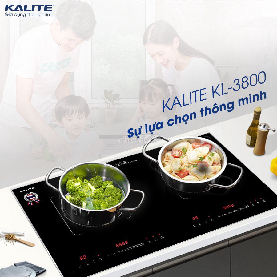 Bếp từ đôi Kalite KL-3800 Đen Kính Ceramic. Mua bán Bếp, lò, đồ điện nhà bếp tại Quận Hà Đông Hà Nội được đăng bởi Vũ gia dụng hình 1