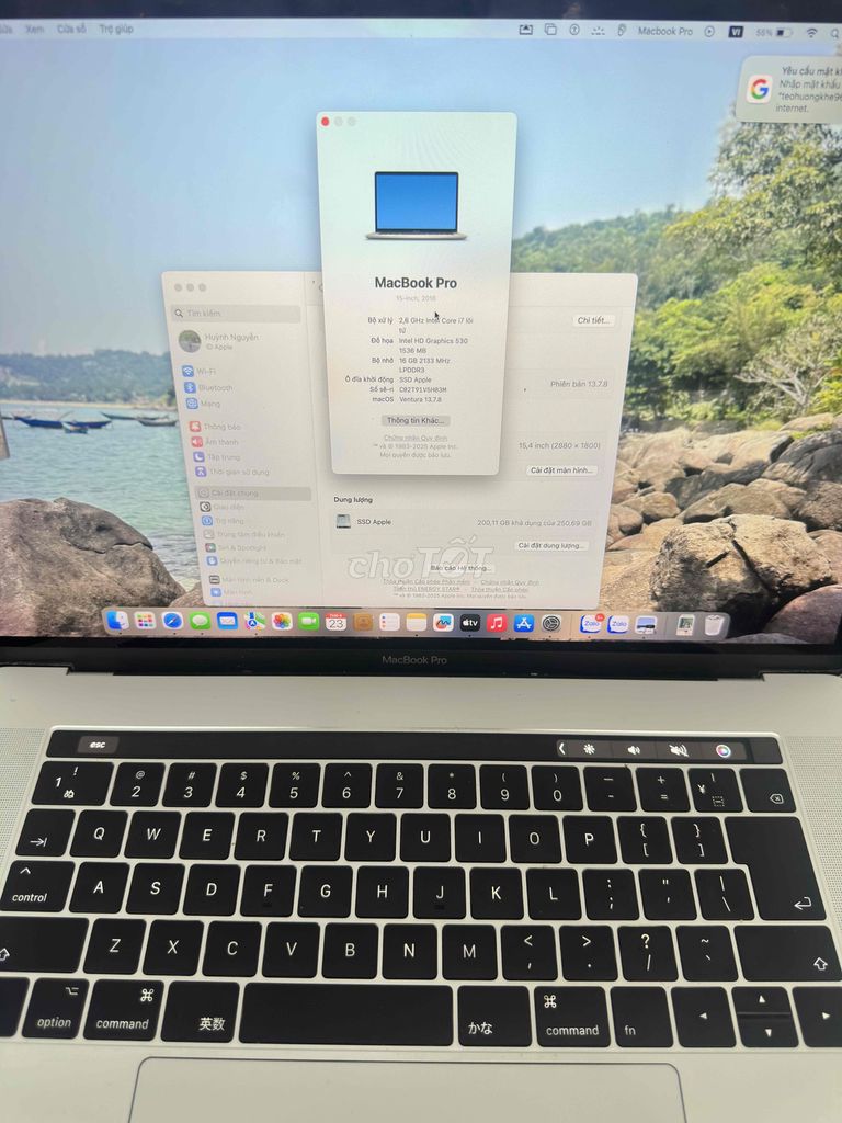 AppleMacBookPro i7 15 inch 16GB/256GB giá nào bán. Mua bán Laptop tại Thành Phố Đồng Hới Quảng Bình được đăng bởi Tèo hình 1