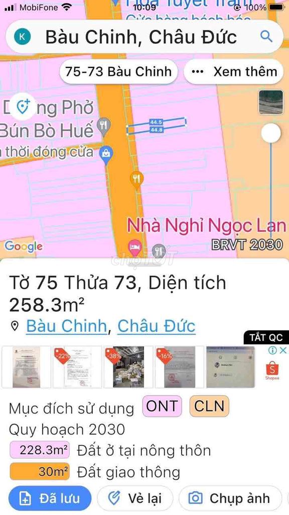 nhà mặt tiền quốc lộ 56