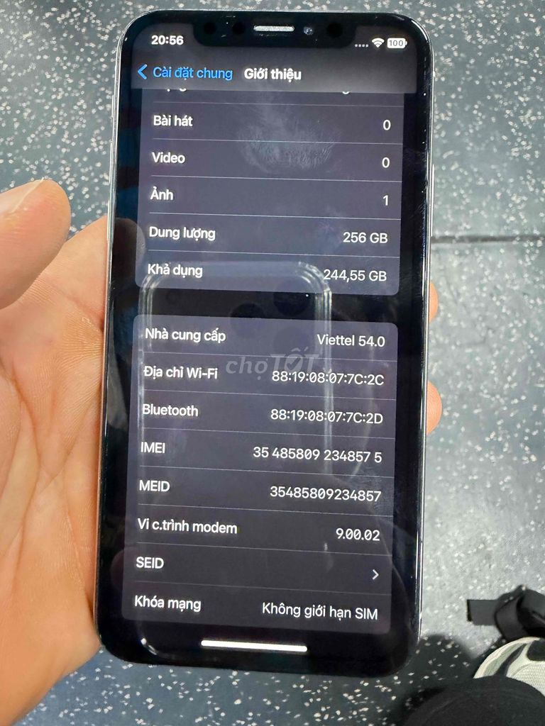 Apple iPhone X 256GB Trắng Mất Face ID Cũ. Mua bán Điện thoại tại Quận Bình Thạnh Tp Hồ Chí Minh được đăng bởi Bá Hải hình 1