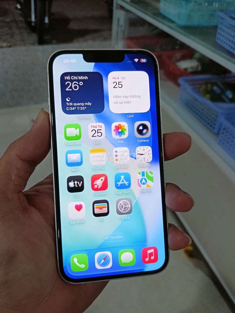 iPhone 13 trắng 128gb zin đẹp 98%. Mua bán Điện thoại tại Quận Bình Thuỷ Cần Thơ được đăng bởi CH Thuan Mobile hình 1
