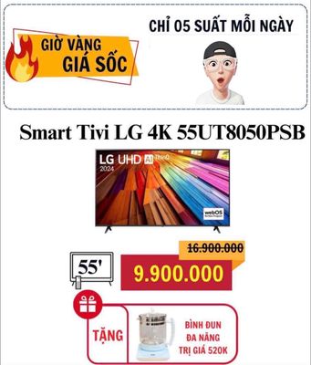 SMART TIVI LG 4K 55UT8050PSB GIẢM GIÁ SỐC