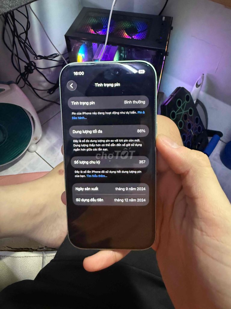 iPhone 15 128GB Xanh mint. Mua bán Điện thoại tại Quận 6 Tp Hồ Chí Minh được đăng bởi La Hoàng hình 1