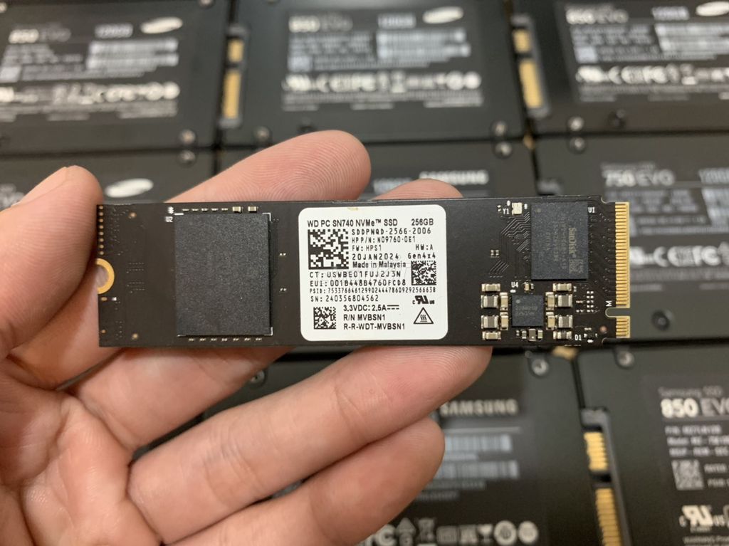 NVMe Western SN740 256GB