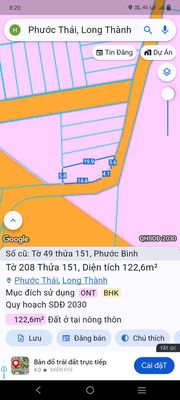 ĐẤT THỔ CƯ 2 MẶT TIỀN XÃ PHƯỚC THÁI LT ĐN