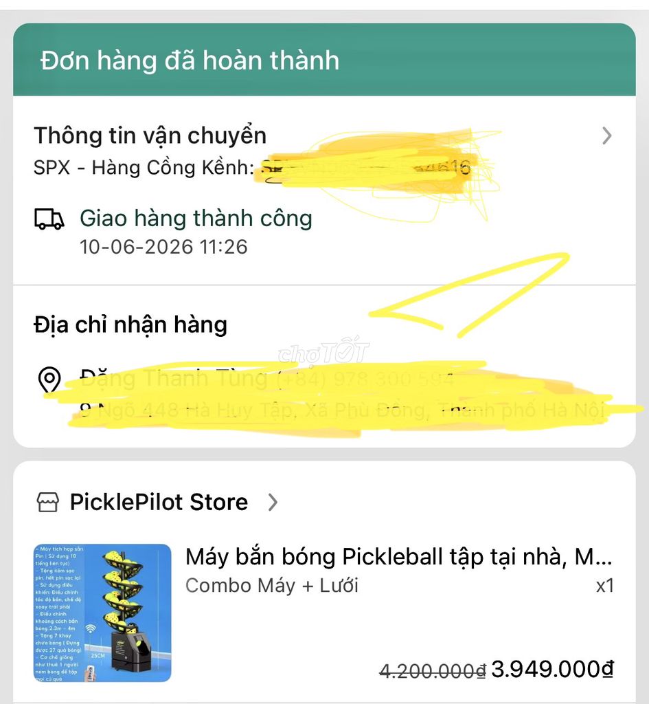 Máy bắn bóng Luspeed Pickleball Kim loại Lưới Đen. Mua bán Đồ thể thao, Dã ngoại tại Huyện Gia Lâm Hà Nội được đăng bởi Đặng Thanh Tùng hình 1