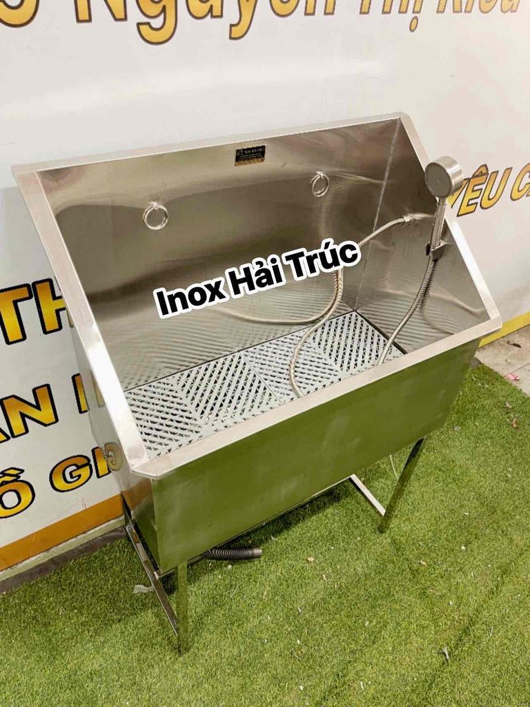 BỒN TẮM INOX CHÓ MÈO