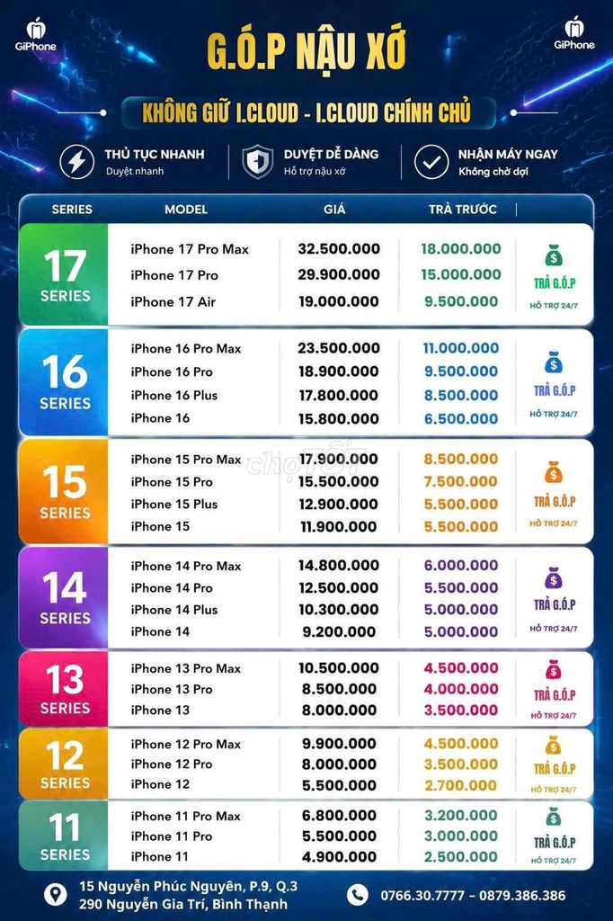Góp 0₫ 𝘽𝙖𝙤 𝙉𝙤̛̣ 𝙓𝙖̂́𝙪 KHÔNG GIỮ ICLOUD. Mua bán Điện thoại tại Quận 3 Tp Hồ Chí Minh được đăng bởi Chuyên IPhone Zin Bán Lẻ TPHCM hình 1