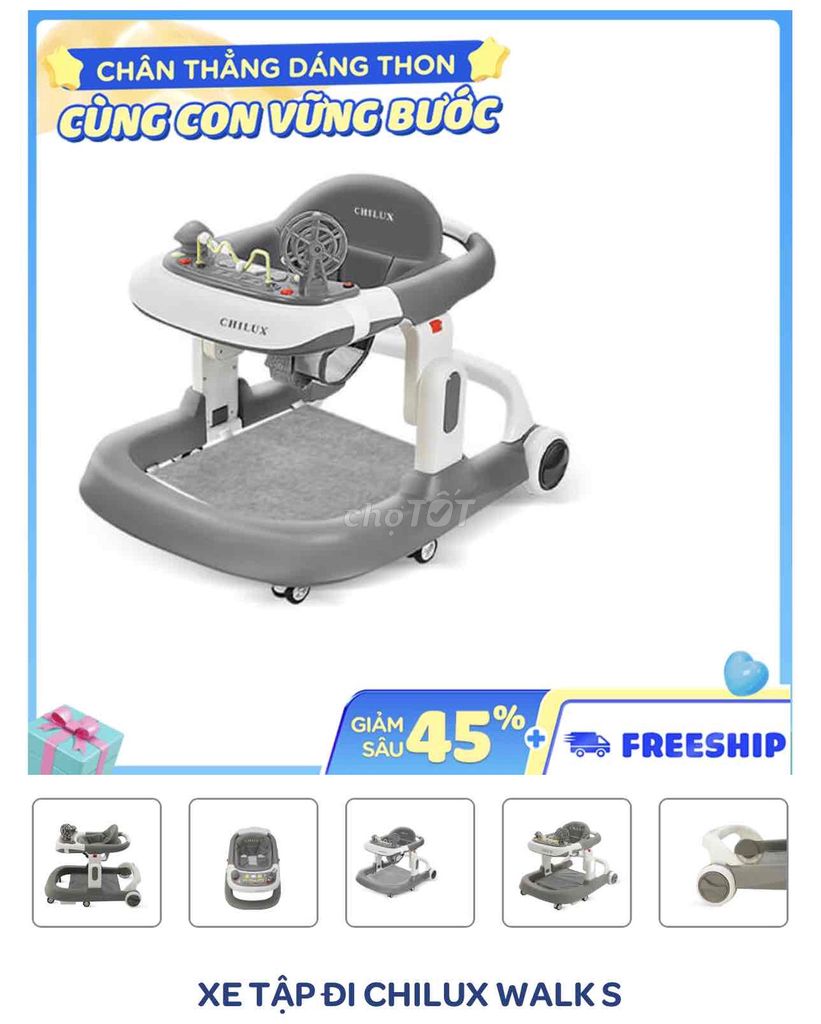 Xe tập đi Chilux Walks đã qua sử dụng. Mua bán Mẹ và bé tại Huyện Thăng Bình Quảng Nam được đăng bởi shinobi hình 1