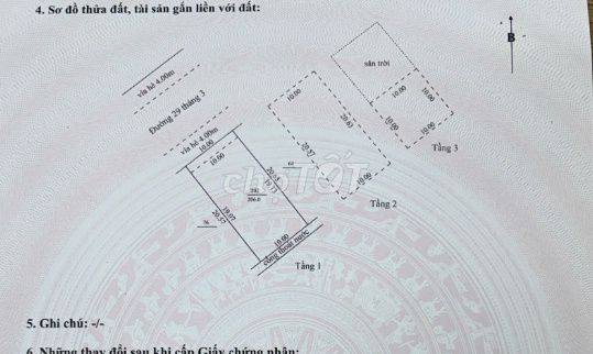 bán nhà 2,5 tầng đường 29 tháng 3 sát võ chí công ngang 10m
