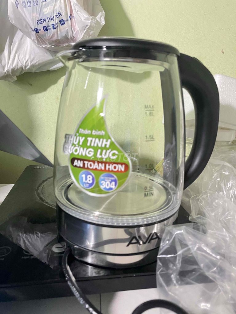 Bình đun siêu tốc AVA EK2607G 1.8 lít. Mua bán Bếp, lò, đồ điện nhà bếp tại Quận Bình Tân Tp Hồ Chí Minh được đăng bởi Alex hình 1