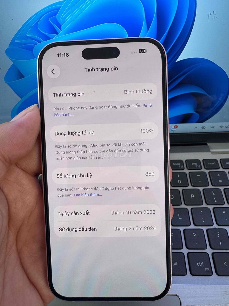 Apple iPhone 15 128GB Hồng 100%. Mua bán Điện thoại tại Quận 6 Tp Hồ Chí Minh được đăng bởi QUỐC THIÊN BÁN GÓP 0 ĐỒNG  hình 1