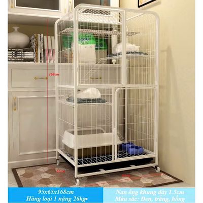 Lồng nuôi nhốt chó mèo to bằng sắt, hàng loại 1
