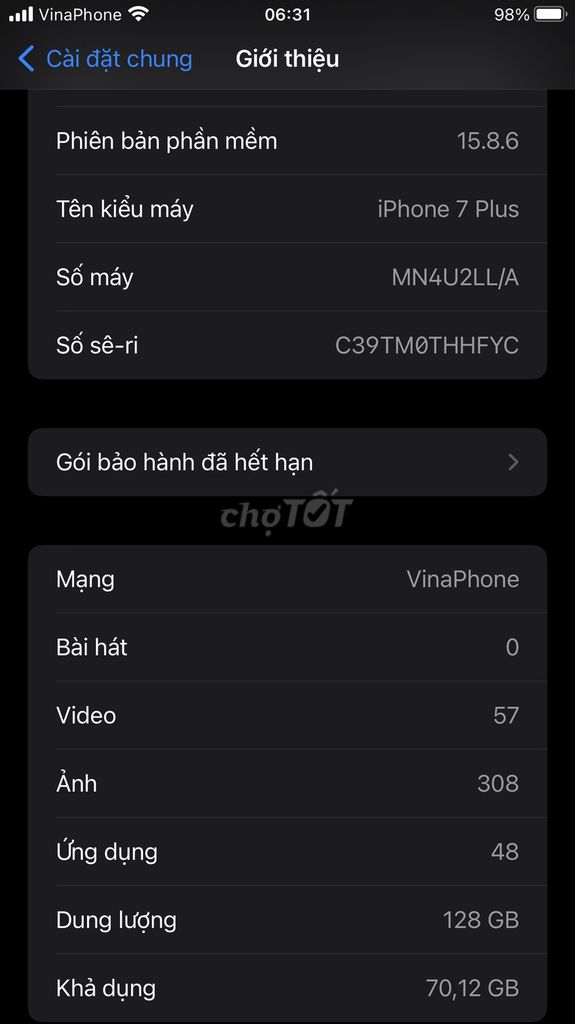 Apple iPhone 7 Plus 128GB. Mua bán Điện thoại tại Quận Ninh Kiều Cần Thơ được đăng bởi Tên chưa cung cấp hình 1