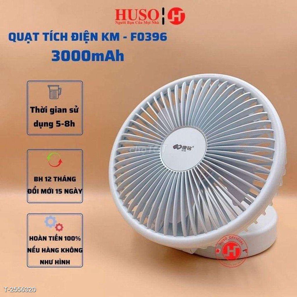 Quạt tích điện KM-F0396 Trắng. Mua bán Quạt tại Quận Hà Đông Hà Nội được đăng bởi Cường Huế hình 1