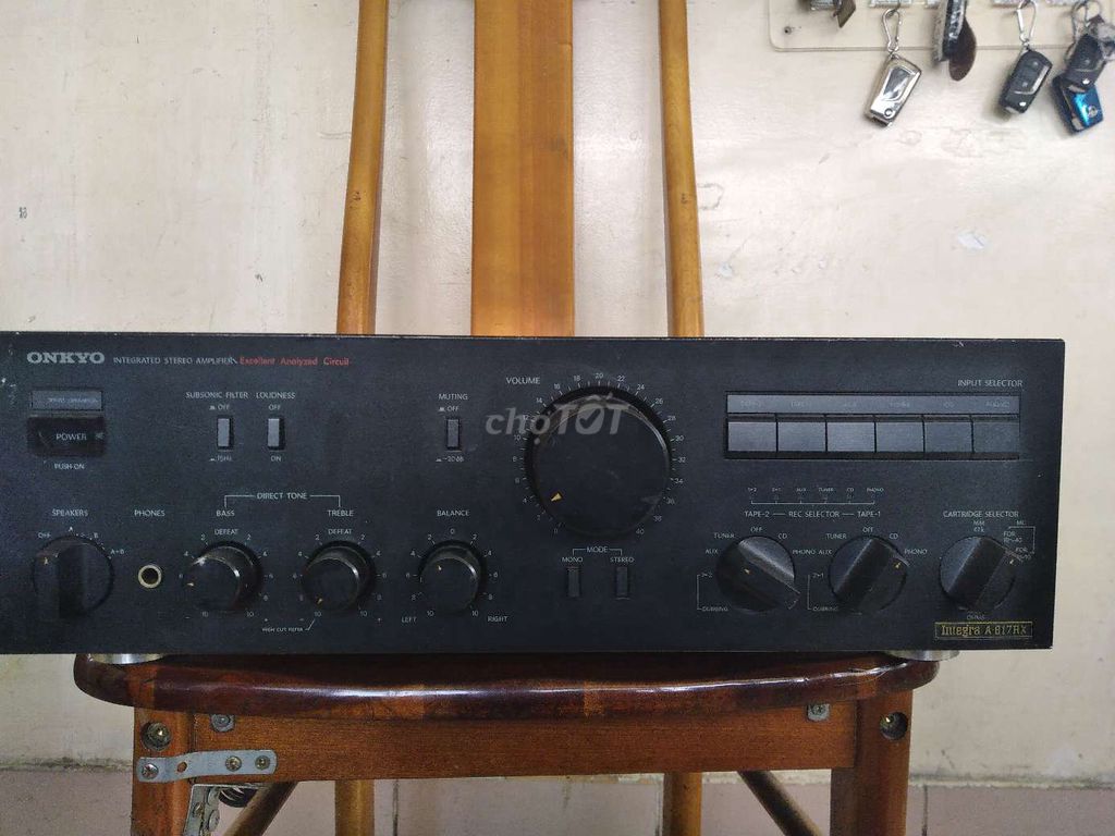 Ampli Onkyo A-817RX Đen. Mua bán Tivi, Âm thanh tại Quận 4 Tp Hồ Chí Minh được đăng bởi ROMA hình 1