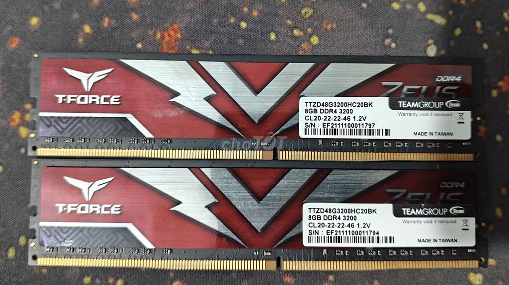 RAM TEAMGROUP ZEUS 8GB DDR4. Mua bán Linh kiện (RAM, Card...) tại Huyện Châu Thành Tiền Giang được đăng bởi Quá Nè hình 1