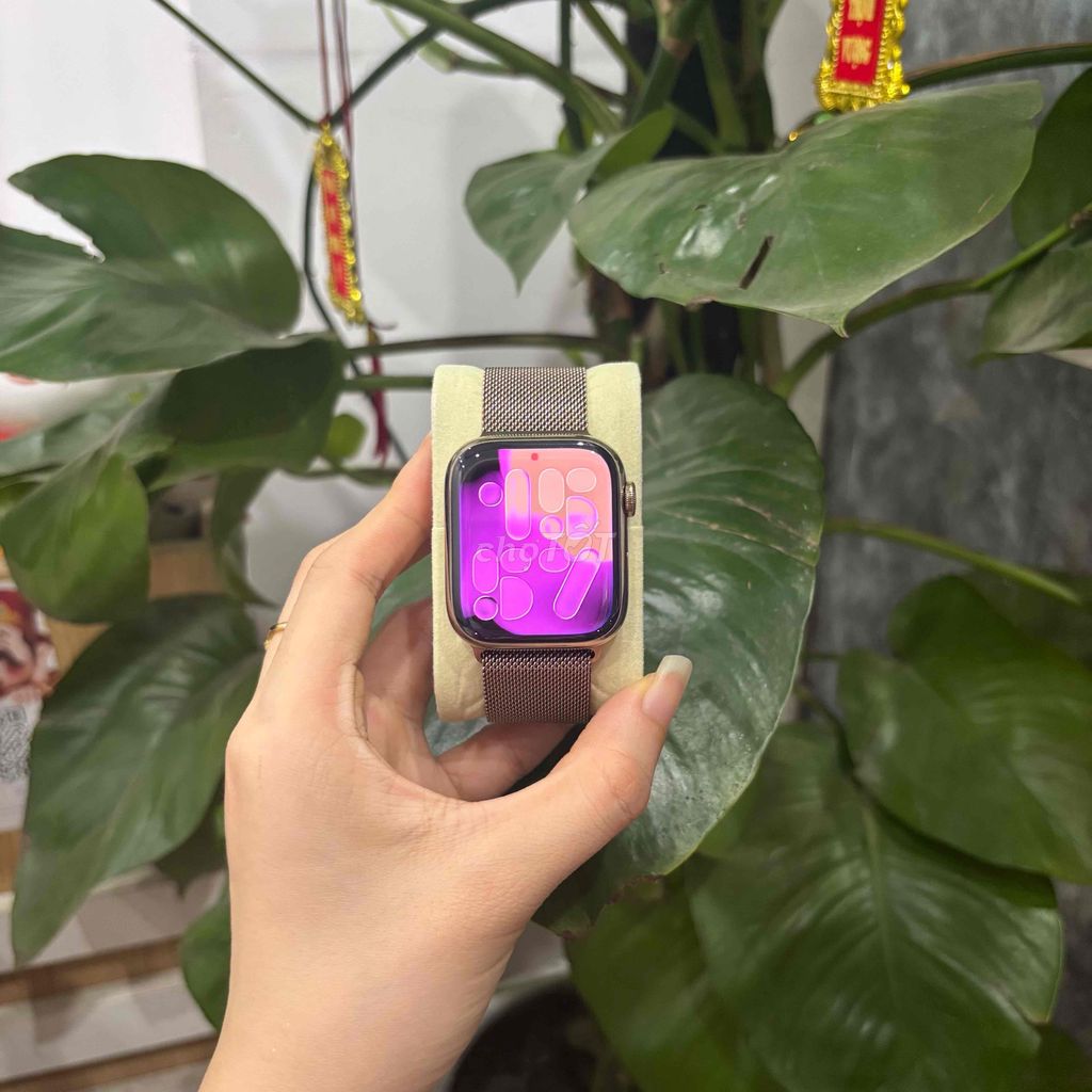 Apple Watch S9 45mm Thép Vàng. Mua bán Thiết bị đeo thông minh tại Quận Thanh Xuân Hà Nội được đăng bởi Thu Trang hình 1