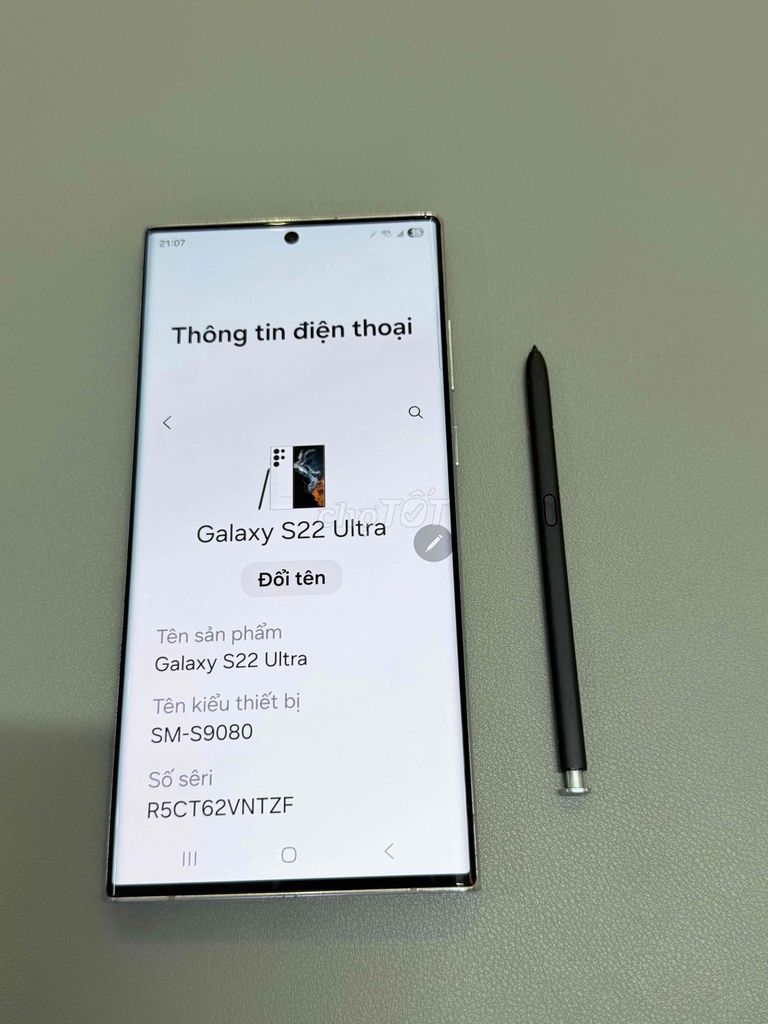Samsung Galaxy S22 Ultra 12GB 256GB Trắng. Mua bán Điện thoại tại Quận Thanh Khê Đà Nẵng được đăng bởi nguyen huynh linh y hình 1