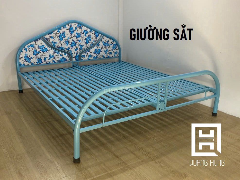 GIƯỜNG SẮT ỐNG TRÒN-GIƯỜNG SẮT--GIƯỜNG SẮT-GIƯỜNG=. Mua bán Giường, chăn ga gối nệm tại Quận 6 Tp Hồ Chí Minh được đăng bởi NỘI THẤT NHÀ XINH hình 1