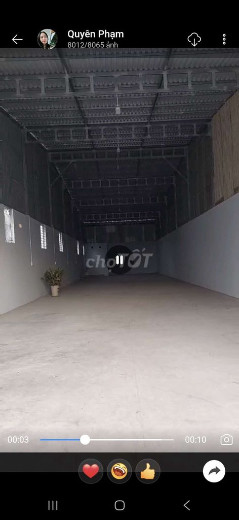Cần cho thuê kho p thới an mới tải 5 tấn 250m2 18tr - ảnh 3