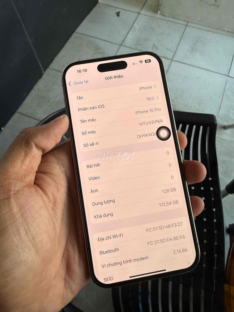 iphone 15 pro 128gb VN