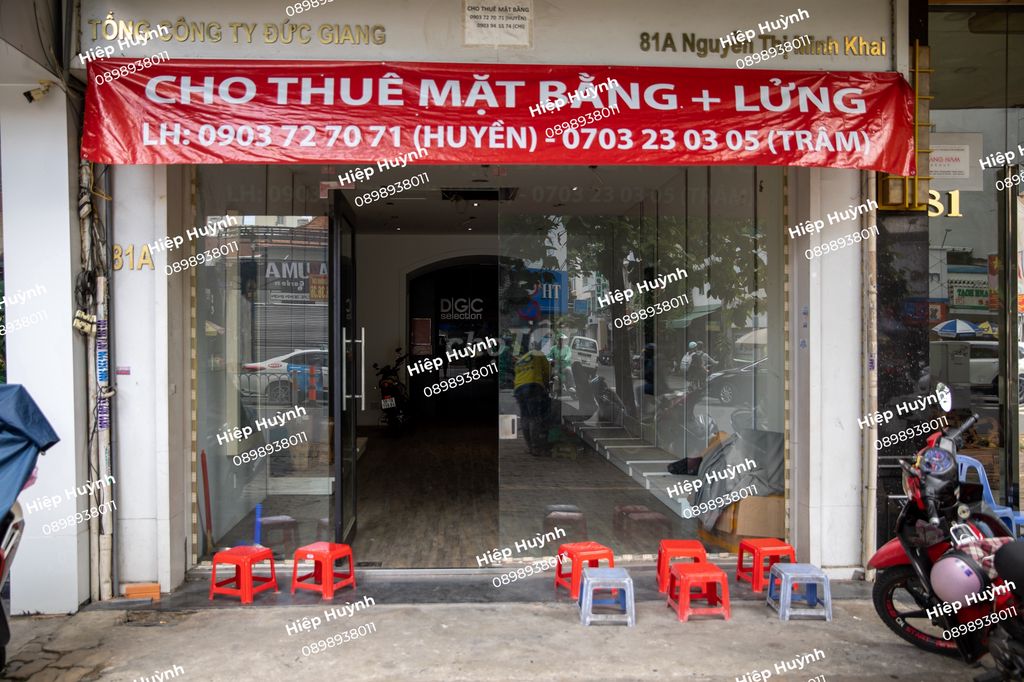 Mặt bằng kinh doanh Quận 1 đường Nguyên Thị Minh Khai