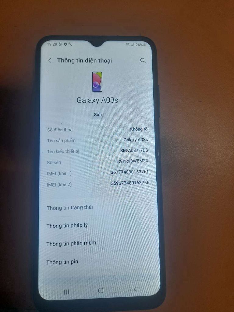 Samsung Galaxy A03s. Mua bán Điện thoại tại Thành phố Biên Hòa Đồng Nai được đăng bởi Trung Hoang hình 1
