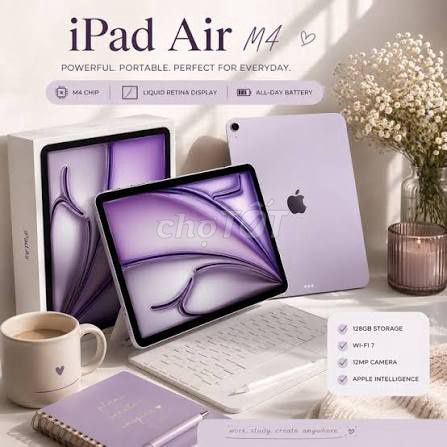Apple iPad Air M4 128GB Mới. Mua bán Máy tính bảng tại Quận Sơn Trà Đà Nẵng được đăng bởi HỨA THANH HUỆ hình 1