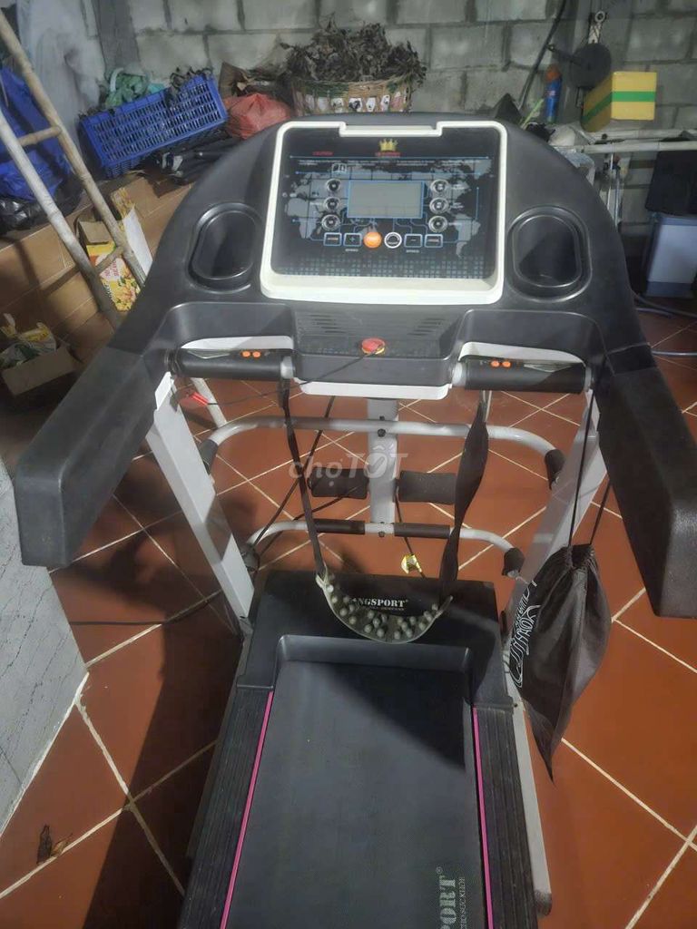 Máy chạy bộ KingSport Đen, Xám