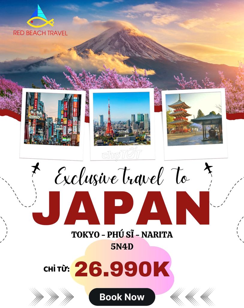 TOUR NHẬT BẢN 5N4D