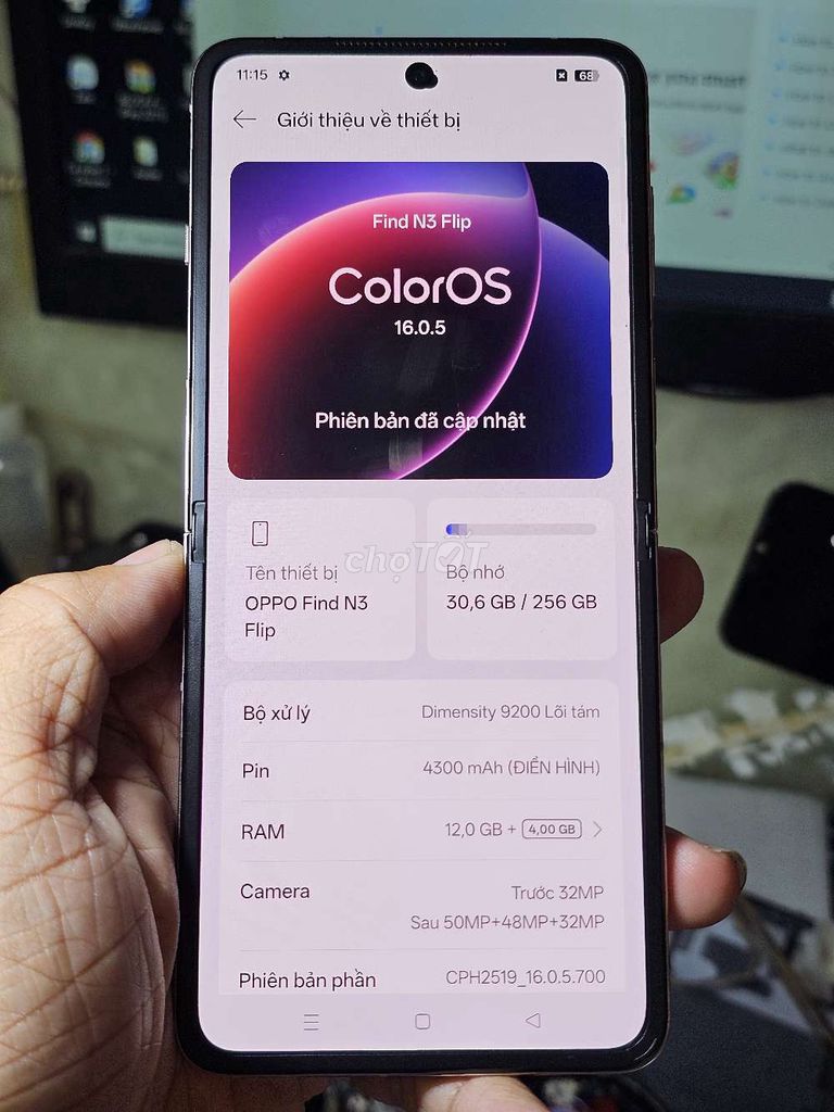 OPPO Find N3 Flip 256GB chính hãng zin toàn bộ . Mua bán Điện thoại tại Quận 8 Tp Hồ Chí Minh được đăng bởi Thiên Hòa mobile  hình 1