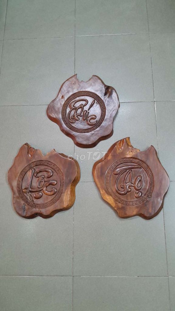 Tranh lũa " Phúc Lộc Thọ ". Mua bán Cây cảnh, đồ trang trí tại Quận 10 Tp Hồ Chí Minh được đăng bởi HUY LỢI hình 1