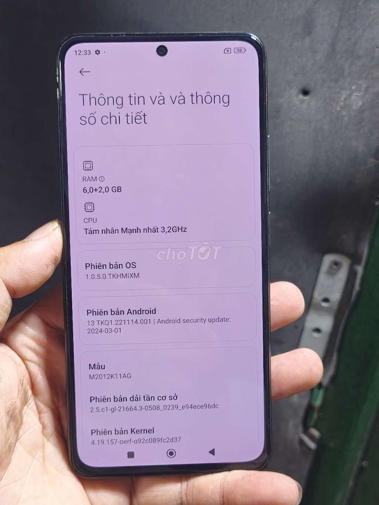 Xiaomi Poco F3 6GB/128GB Đen. Mua bán Điện thoại tại Quận Nam Từ Liêm Hà Nội được đăng bởi Hoàng Đông hình 1