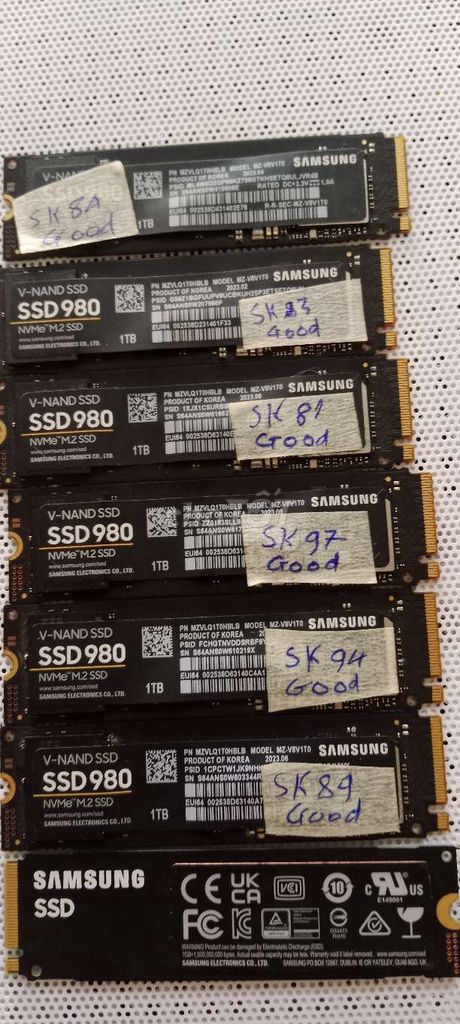 Ổ cứng SSD Samsung 980 NVMe M.2 1TB Đã sử dụng. Mua bán Linh kiện (RAM, Card...) tại Quận Thanh Khê Đà Nẵng được đăng bởi lê thao hình 1