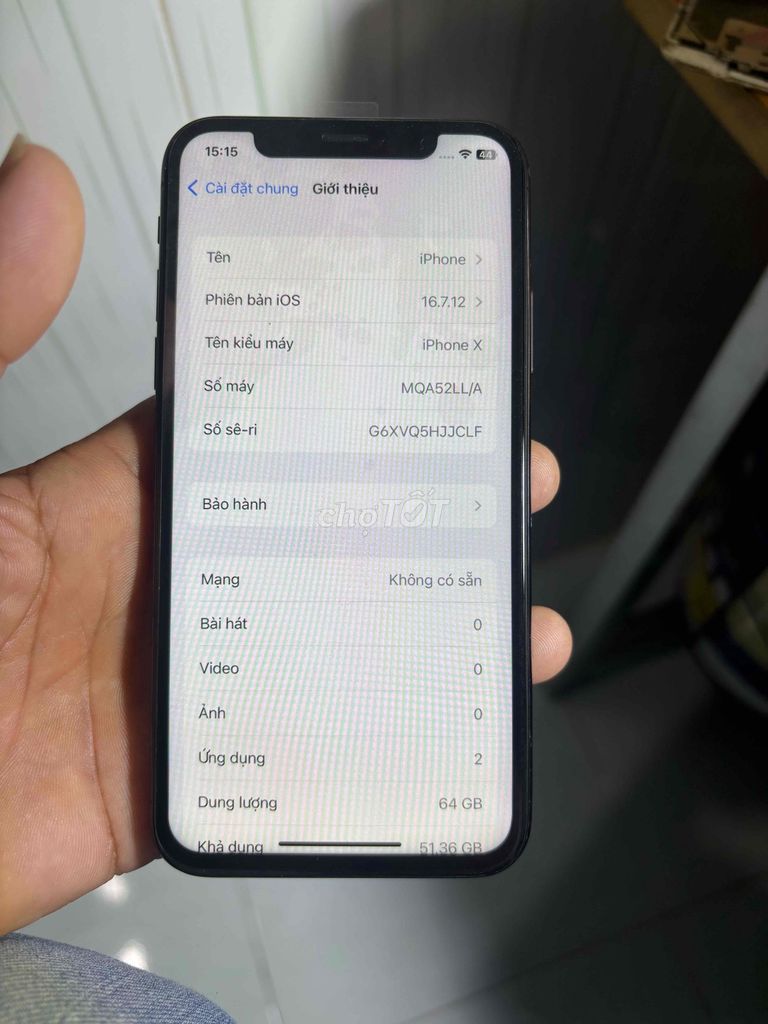 Apple iPhone X 64GB Đen. Mua bán Điện thoại tại Thành phố Thuận An Bình Dương được đăng bởi Bùi Vạn hình 1