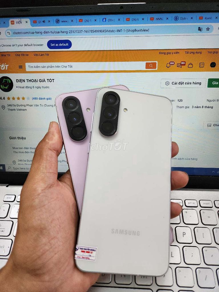 SAMSUNG A56 5G 8GB.256GB CÒN BH TGDĐ 08.2026. Mua bán Điện thoại tại Quận Bình Thạnh Tp Hồ Chí Minh được đăng bởi Dân Mobile hình 1